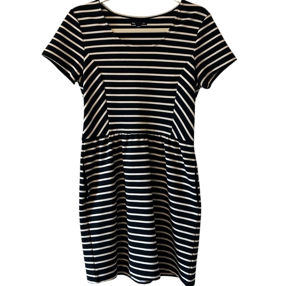 GAP Navy White Nautical Striped Mini Dress - Small - New without Tag